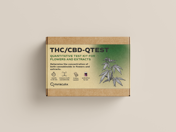 Test rapide de drogue mobile Dépistage de drogues Miraculix THC/CBD QTest