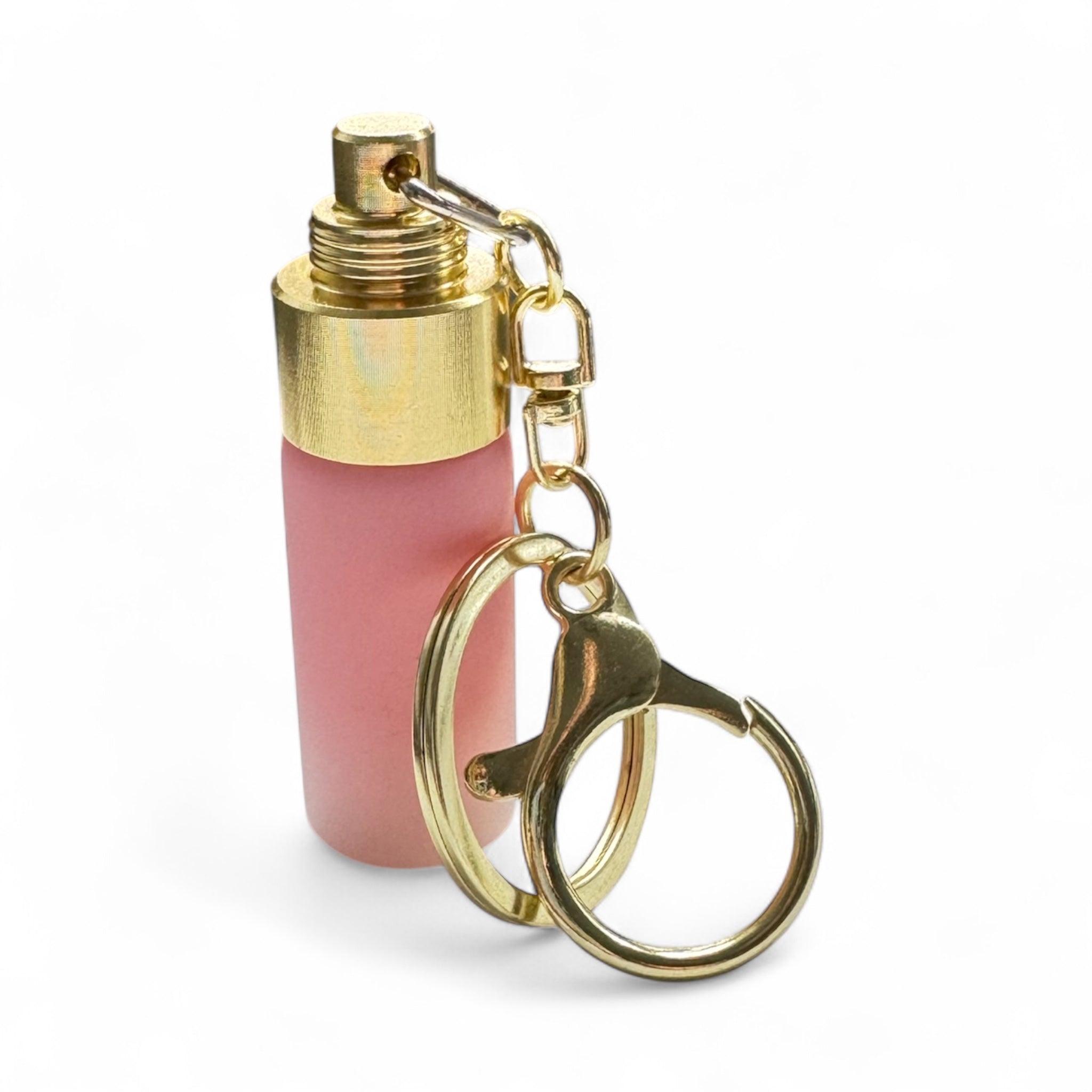 💗 Teleskop-Löffel Anhänger – Rosé mit Gold Details