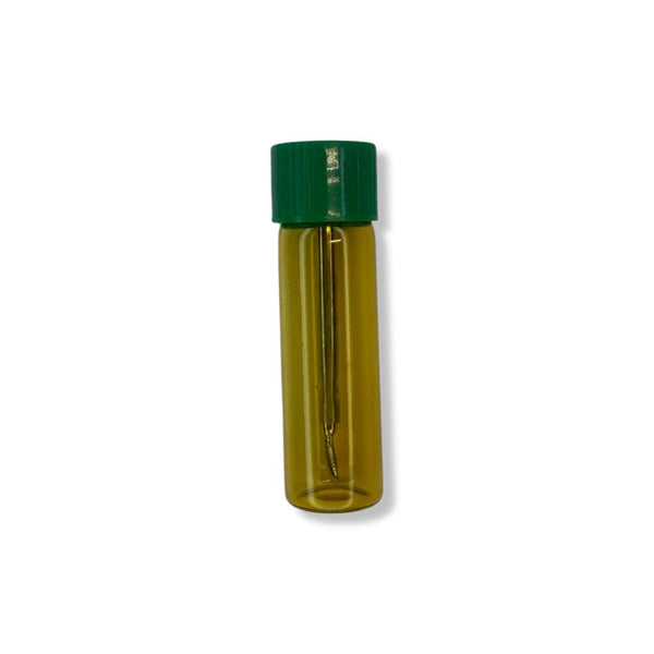 Baller bottle with telescopic spoon| Snuff set | Glass dispenser | Portioner | Donor | Sniff Snuff green