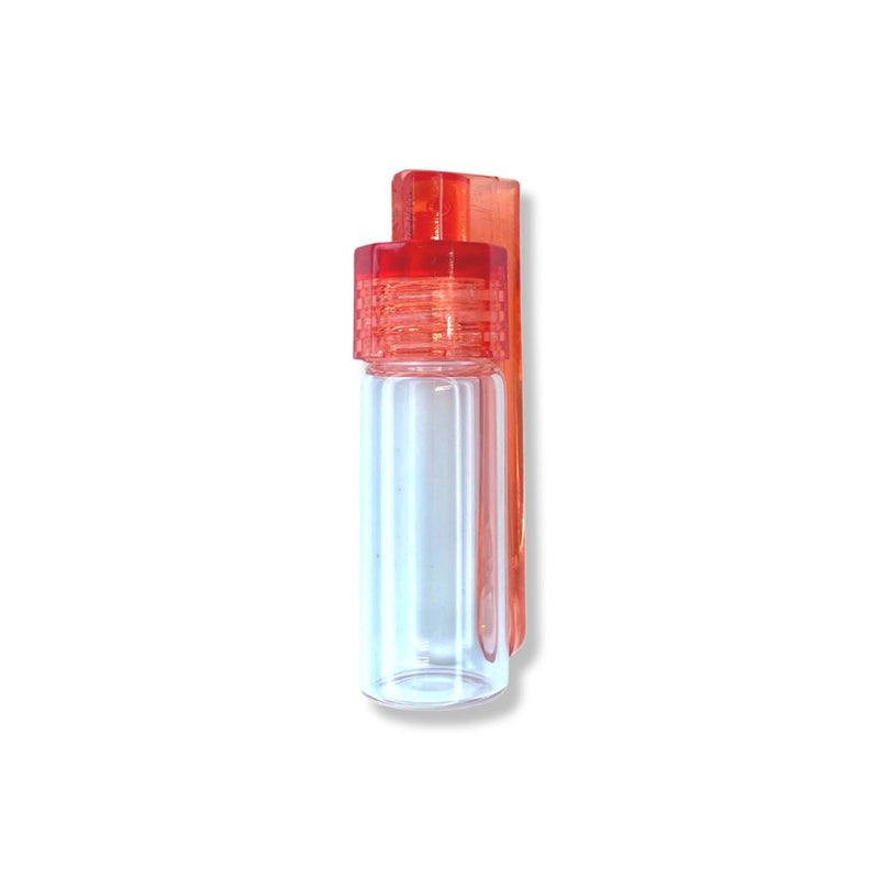 1 x large dispenser (43mm) with fold-out spoon with red screw lid including funnel