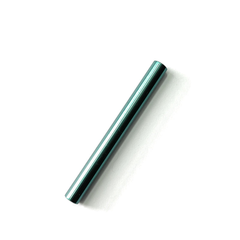 Pull-out tubes made of aluminum in turquoise, 70mm long, stable, light, elegant, noble
