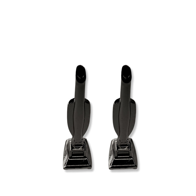 2 Ziehröhrchen für Schnupftabak / Staubsauger Röhrchen Miniatur Höhe 6cm Snuff Snuff in schwarz