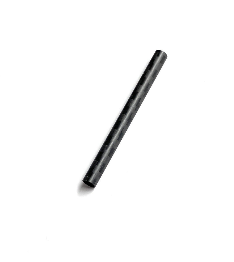 Schwarzes Röhrchen aus Carbon V2.0 (breiterer Durchmesser)  Zieh-Röhrchen - Länge 70mm -stabil, leicht, elegant