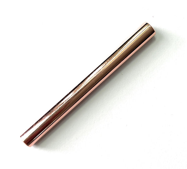 Tube de traction en aluminium en or rose de 70 mm de longueur, stable, léger, élégant, noble