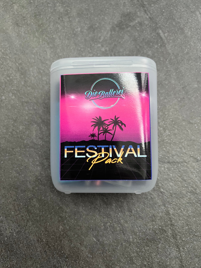 Das ultimative Festival-Pack (2 Röhrchen, Original Royal Box, Hack-Karte, XXL Spender, Kapseln, Clipper) in Hard Case - Party Pack