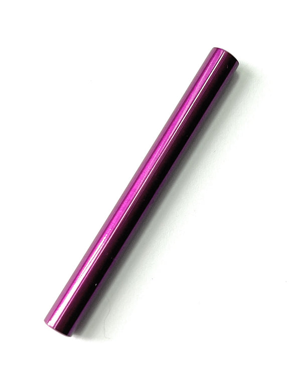 Pull tube made of aluminum in purple, 70mm long, stable, light, elegant, noble
