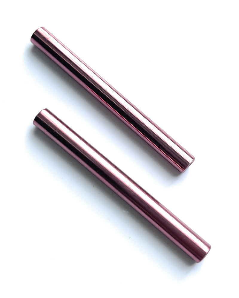 Pull-out tubes made of aluminum in rosé, 70mm long, stable, light, elegant, noble