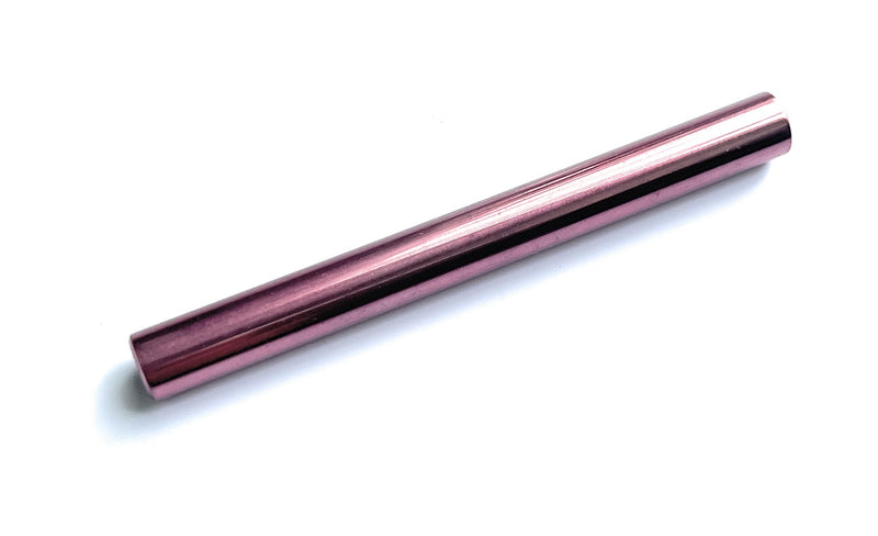 Zieh-Röhrchen aus Alu in Rosé in 70mm Länge, stabil, leicht, elegant, edel