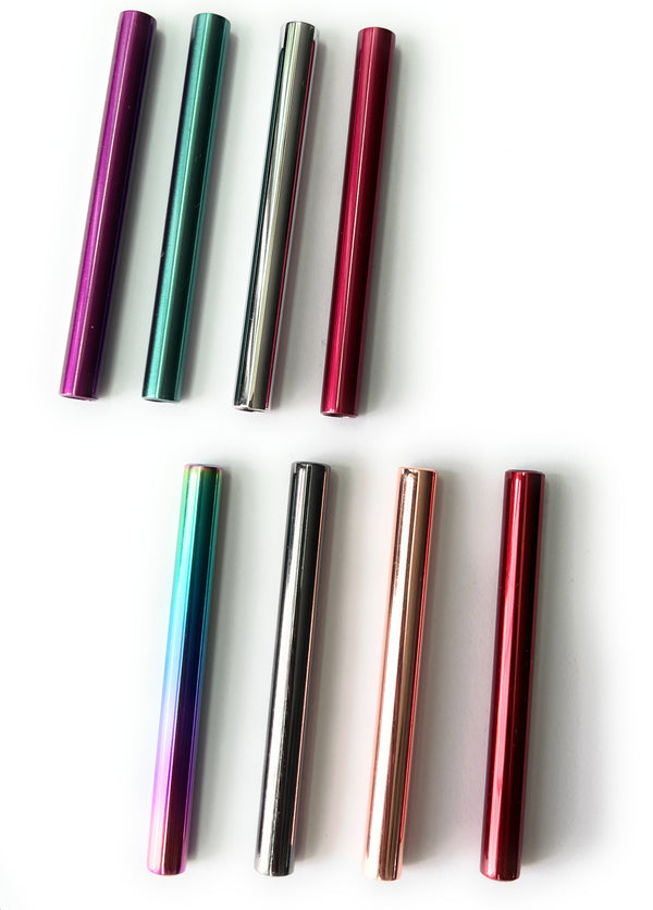 Pull tube made of aluminum - for your snuff tube - in 8 colors - 70mm - stable, light, elegant, noble