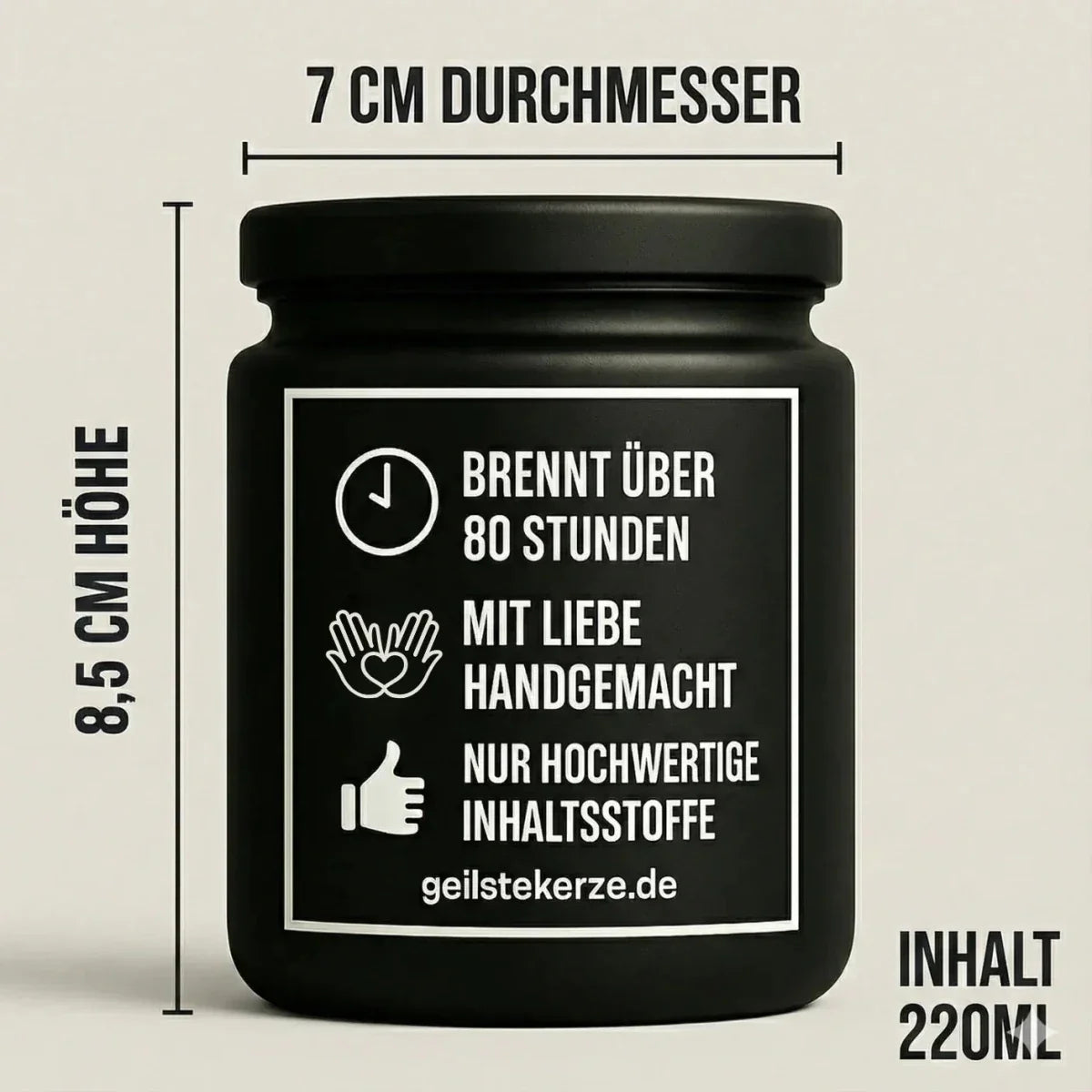 Duftkerze „NASENBÄR“ von geilstekerze – Ansicht 4