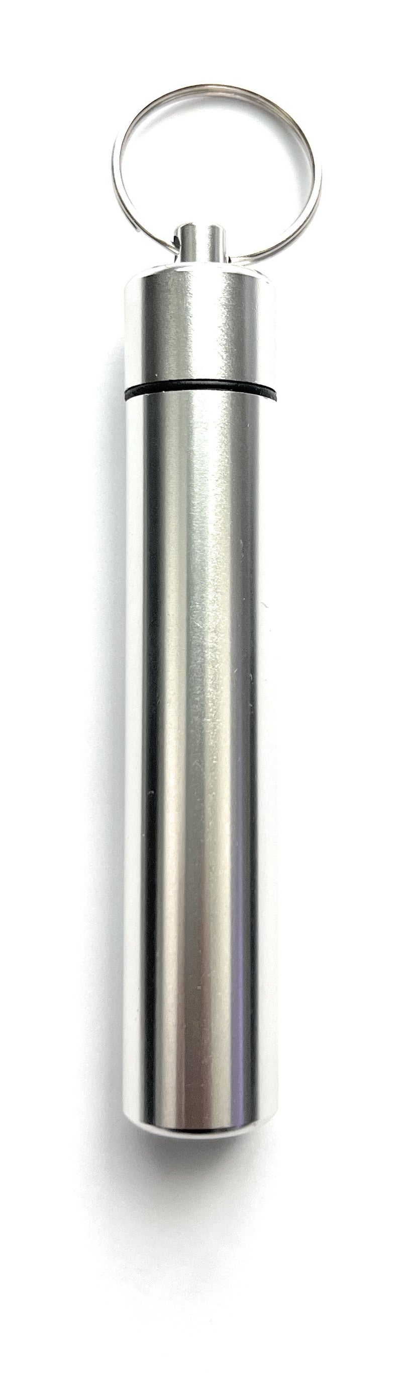 Boîte de rangement avec pendentif comprenant une cuillère et un tube à dessin en aluminium | Portionneur | Donateur V3