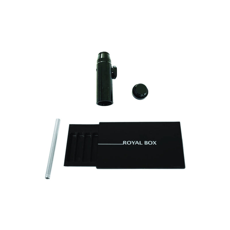 ROYAL BOX - BLACK PYTHON - * WHITE Snuff Kits