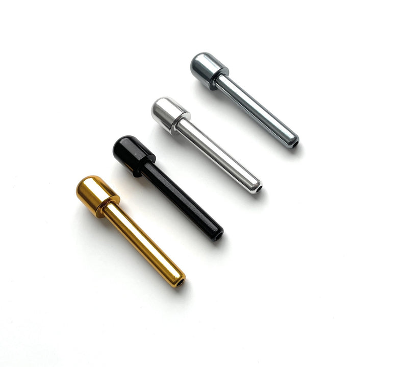 Ensemble de tubes - 4 pièces - en aluminium - pour votre tube de tirage à priser - tabac à priser - distributeur snorter - longueur 70 mm 4 couleurs