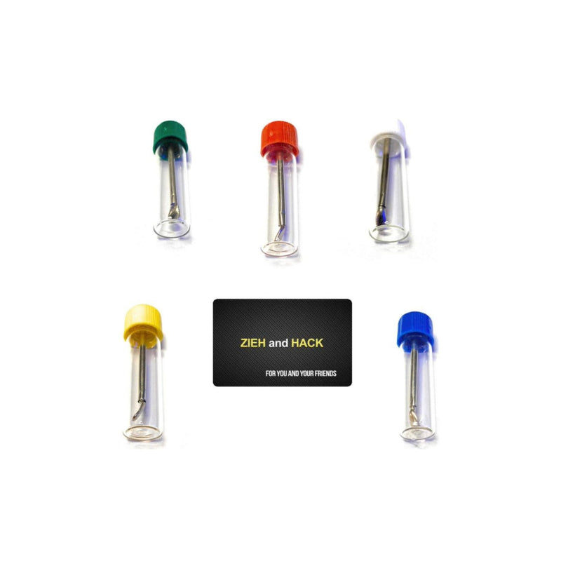 5 x Baller bottles with telescopic spoon & 1 x card for snuff | Snuff set | Glass dispenser | Portioner | Donor | Sniff snuff