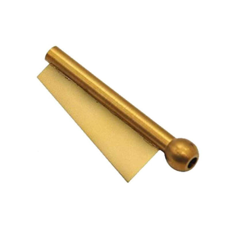 1 x Colored Metal Snuff Bat Snorter Nasal Tube Bullet Sniffer Snuffer & Klingenrand (Gold)
