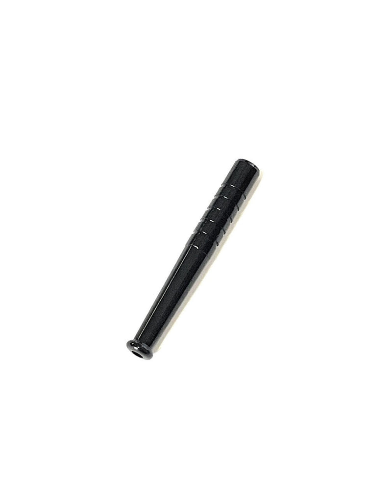 1 x Colored Metal Straw Straw Snuff Tube Snuff Bat Snorter Nasal Tube Bullet Sniffer Snuffer (Black)