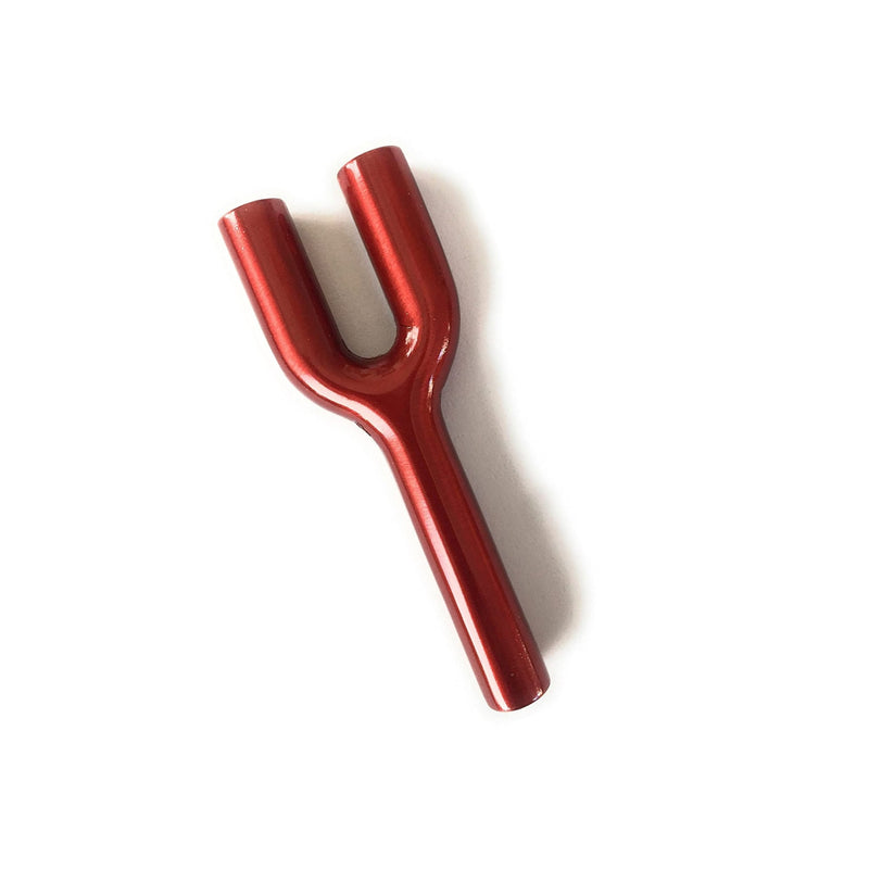 Doppel - Röhrchen aus Aluminum in Rot - für deinen Schnupftabak - Zieh - Röhrchen - Snuff - Snorter Dispenser – Red ca. 70mm