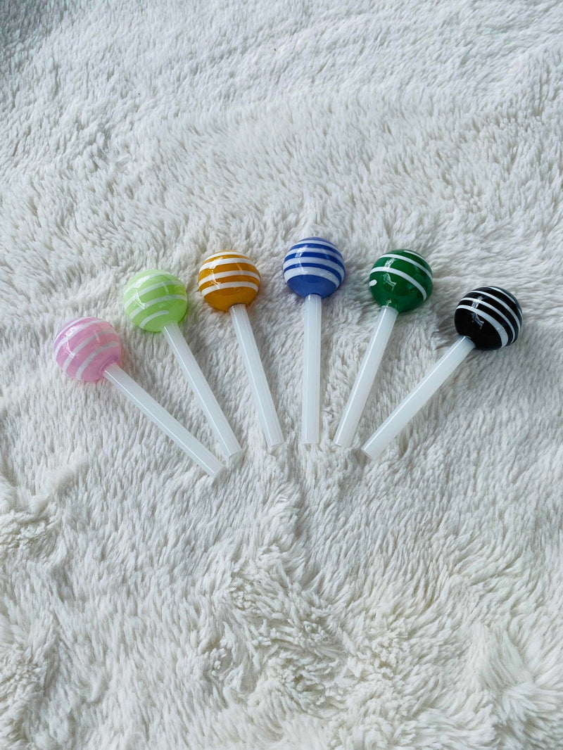 Smoking Pipe "Lollipop" Various Colors Pipes Glass Smoking Accessories Pipe Glass Sweets Smoking Lolly Lollipop Candy