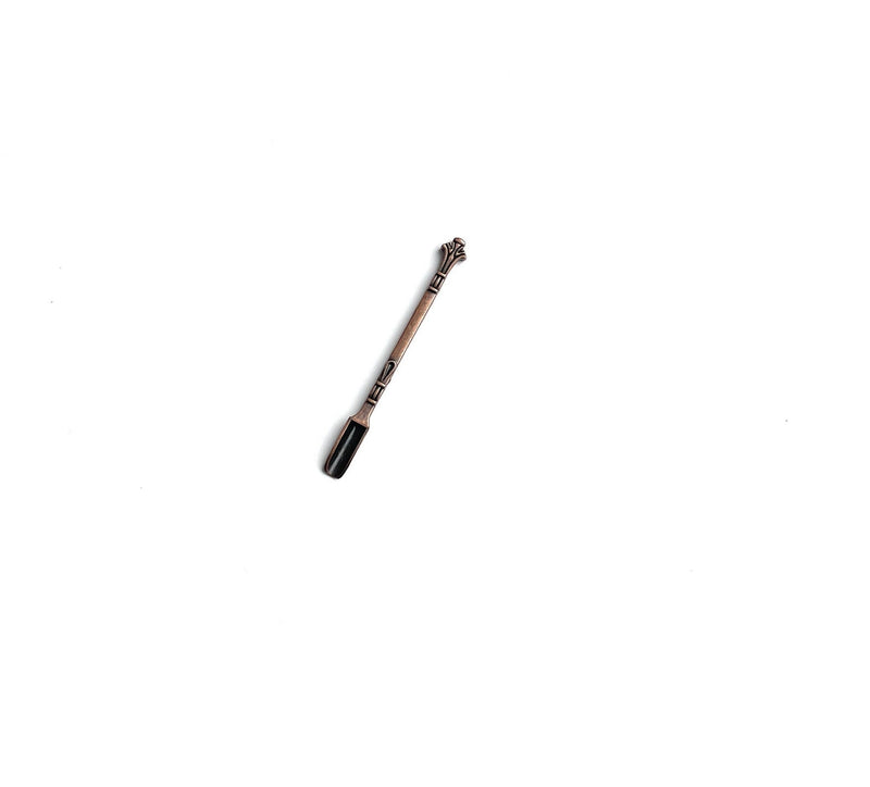 Mini Löffel (ca.85mm) Charm Sniffer Snorter Snuff Snorter Powder Löffel Smoking Zubehör in Kupfer