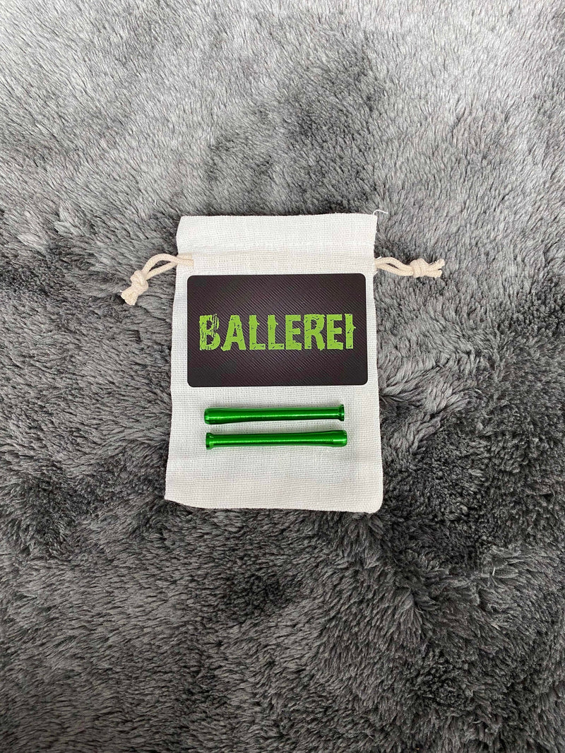 Mini SET Ballerei Green Sniff Snuff Sniffer Snuff Dispenser Dispenser Dispensers (2x tubes & hack card) in a small bag