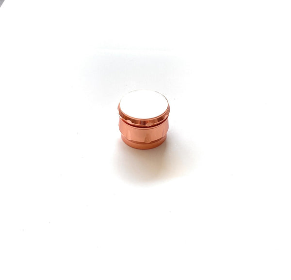 Grinder Rosé Gold (40mm) 4 Layers Aluminum with Magnet Smoking Grinder Pink Herb Stoner Pink Gold Grinder