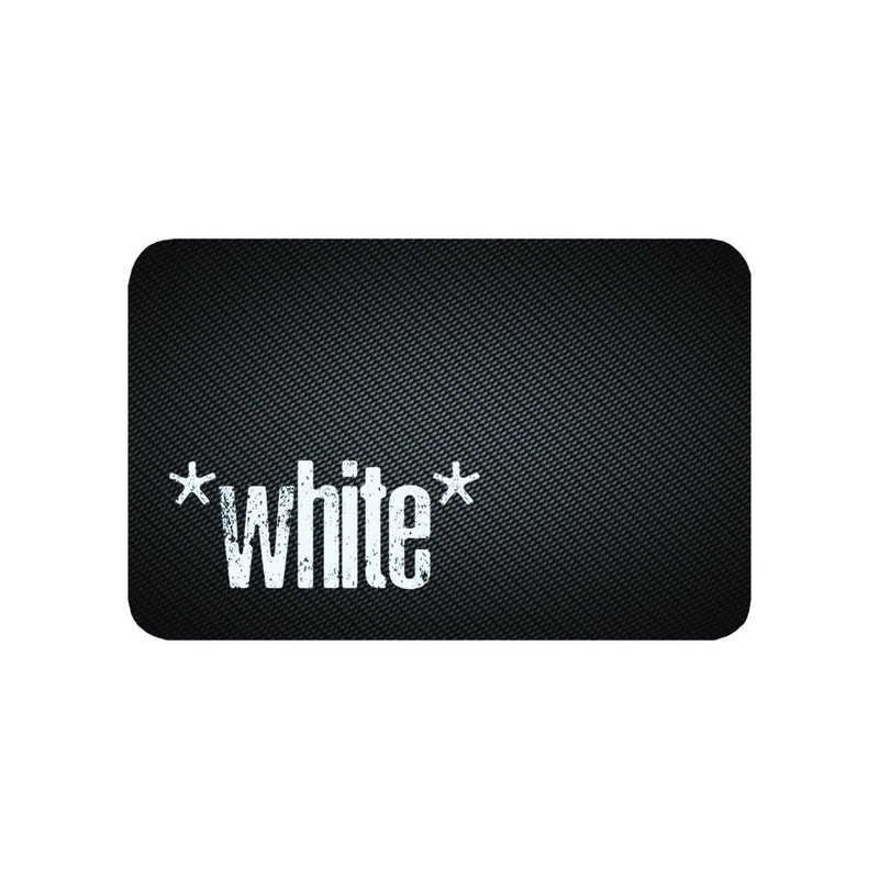 Card "White" in carbon look in EC card/identity card format for snuff-snuff-dispenser-hack card-pull and hack Escobar