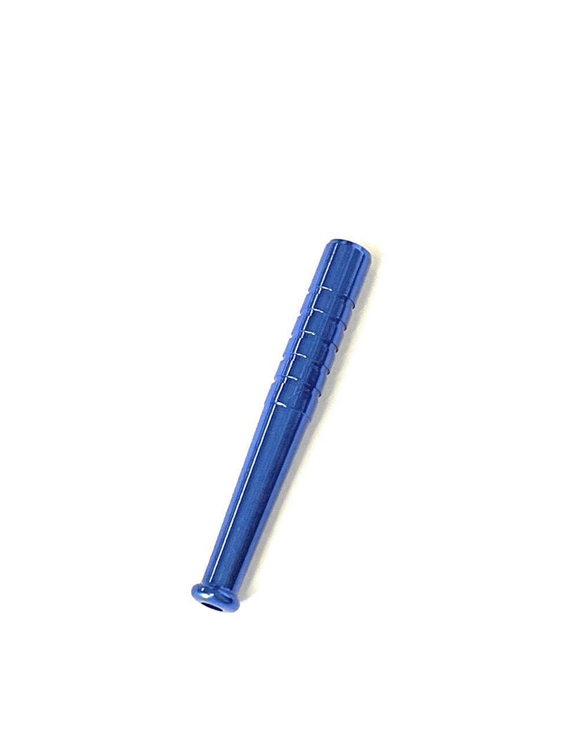 Colored Metal Straw Strohhalm Ziehröhrchen Snuff Bat Snorter Nasal Tube Bullet Sniffer Snuffer (Blau)