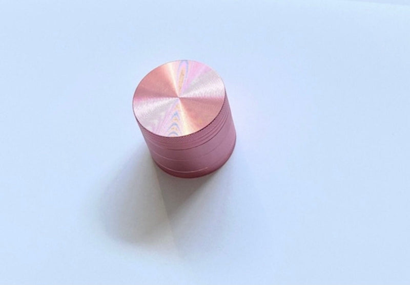 Grinder Rosé Pink (40mm) 4 Schichten Aluminium mit Magnet Smoking Mühle Rosa