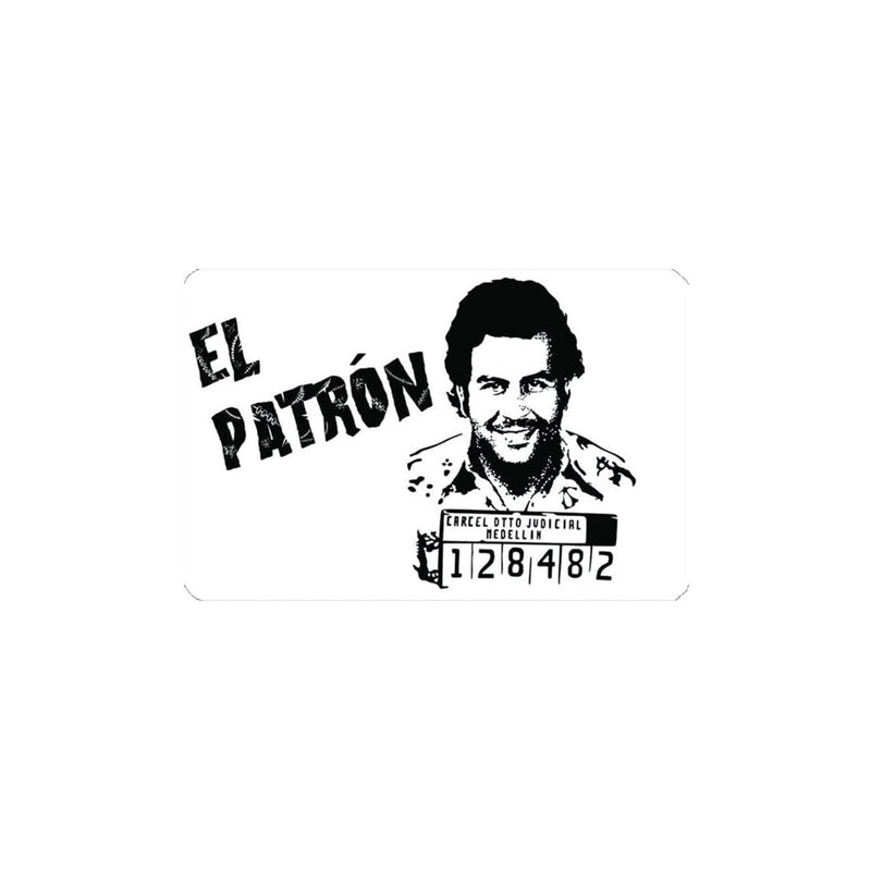 Karte "El Patron2" im EC-Karten/Personalausweis Format für Schnupftabak-Snuff -Dosierer -Hack Karte-Zieh und Hack Escobar