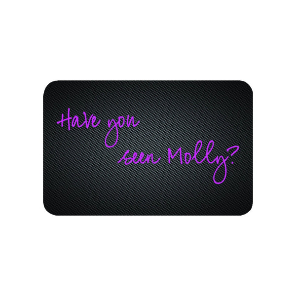 Card "Have you seen Molly" in carbon look in EC card/ID card format for snuff dispenser - hack card - pull and hack