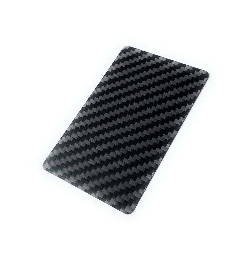 Card made of real carbon fiber in EC card/identity card format - hack card - pull and hack black, stable and elegant made of carbon