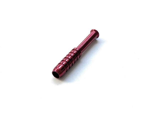Paille métallique colorée 55mm Tube de dessin de paille à priser chauve-souris Snorter Tube nasal Bullet Sniffer Snuffer (Bordeaux) tabac à priser rouge foncé