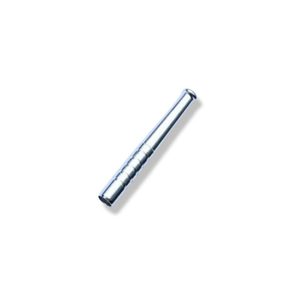 Colored Metal Straw Strohhalm Ziehröhrchen Snuff Bat Snorter Nasal Tube Bullet Sniffer Snuffer (Silber)