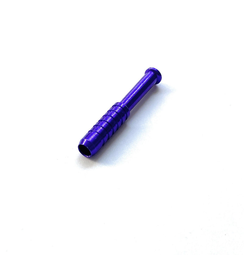 Paille métallique colorée 55mm, Tube de dessin de paille, reniflard de chauve-souris, Tube Nasal, renifleur de balles (violet)