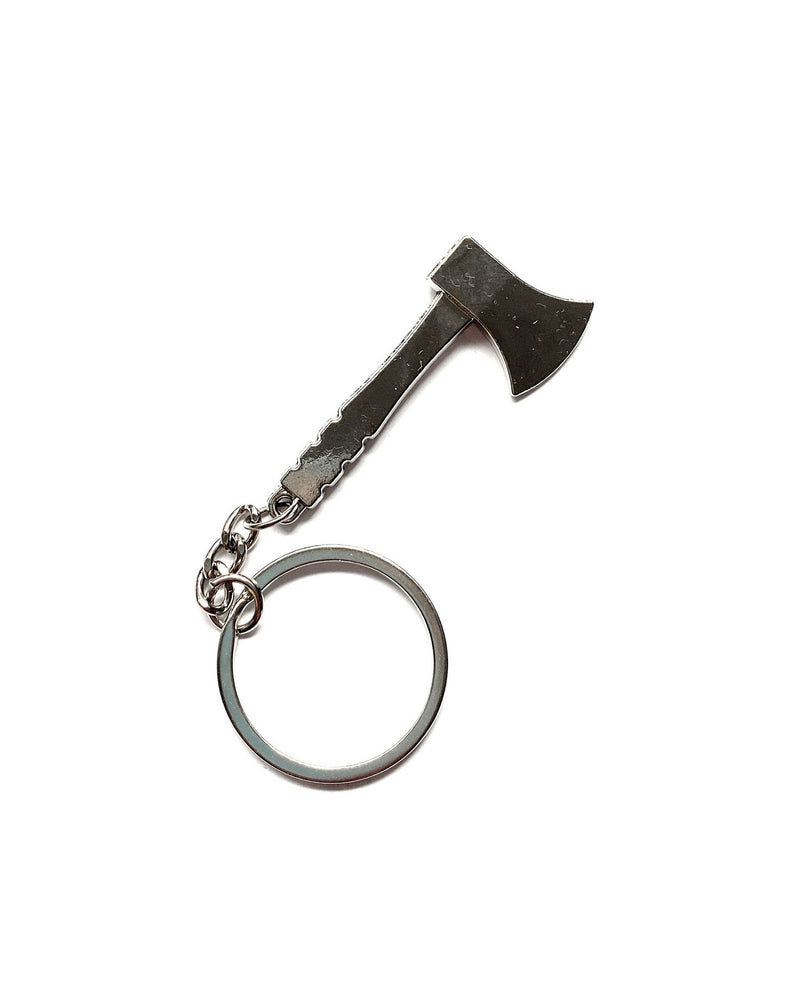 Spoon Pendant in Hatchet/Ax Shape Charm Keychain Dispenser Sniffer Snorter Snuff Snorter Powder Spoon Silver