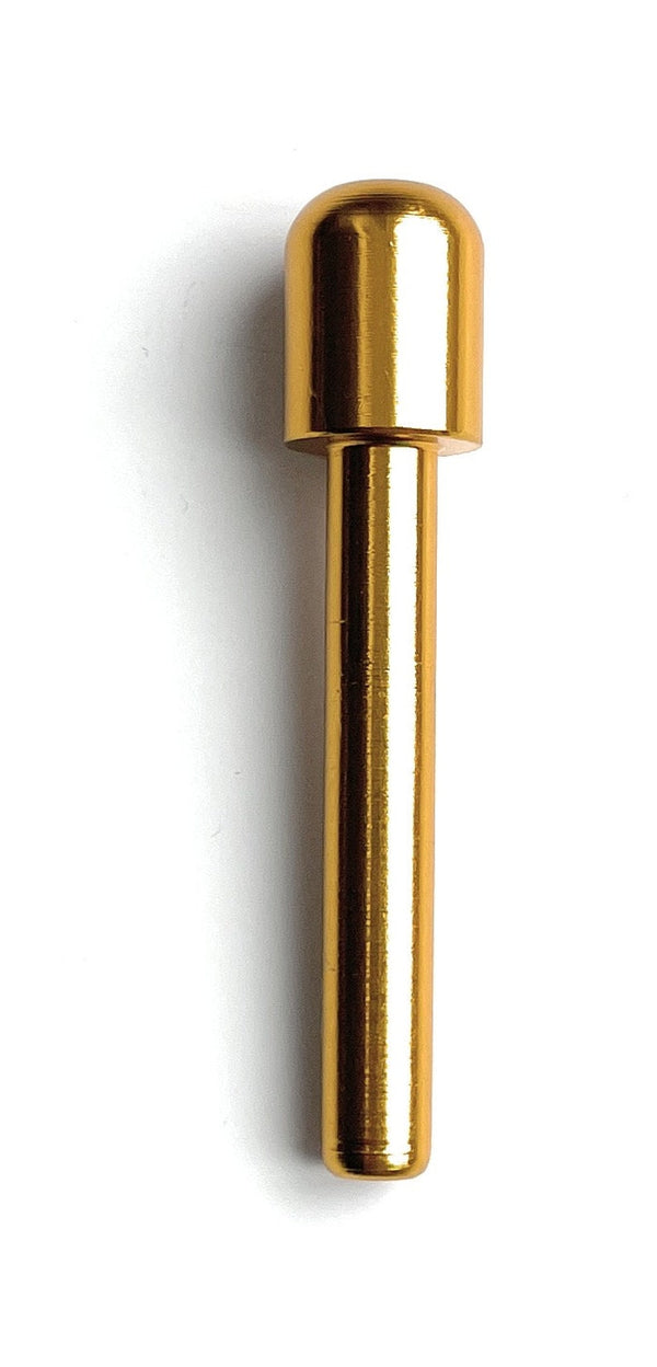 Tube made of aluminum - for your snuff draw tube - snuff - snorter dispenser - length 70mm (gold)