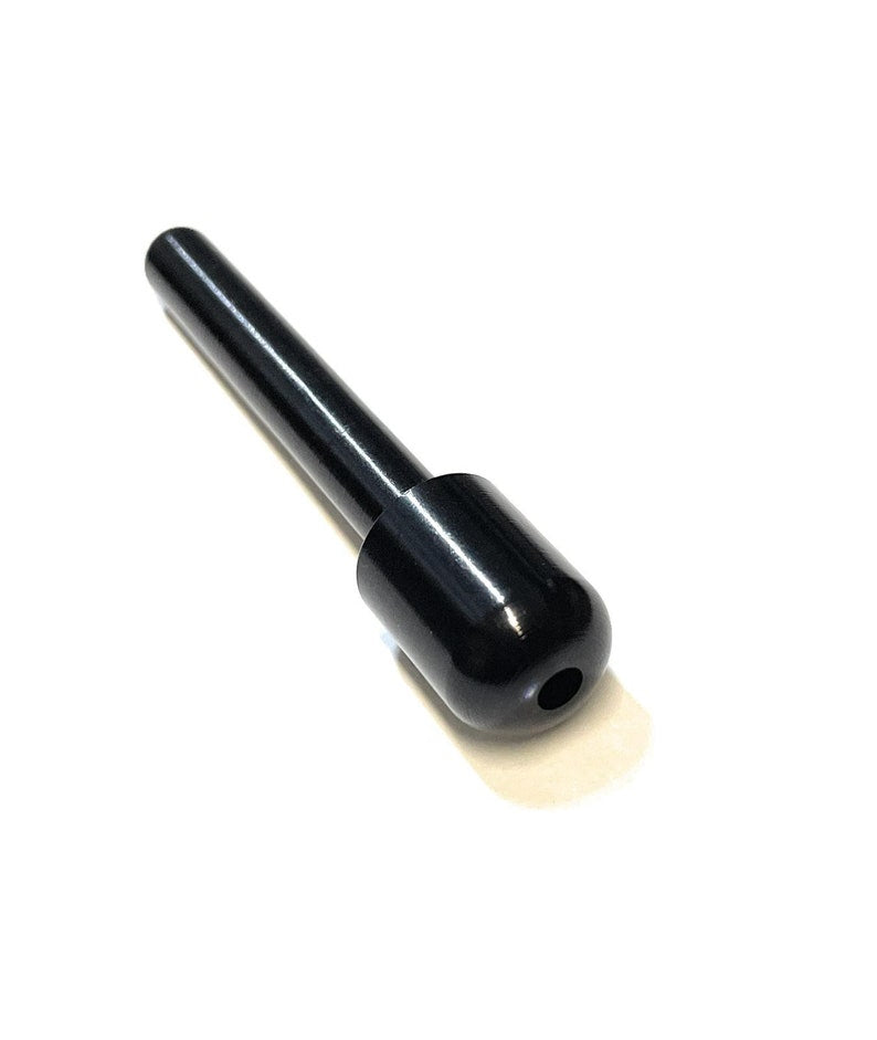 Tube made of aluminum - for your snuff draw tube - snuff - snorter dispenser - length 70mm (black)