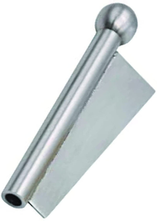 Colored Metal Snuff Bat Snorter Nasal Tube Bullet Sniffer Snuffer & Klingenrand (Silber)