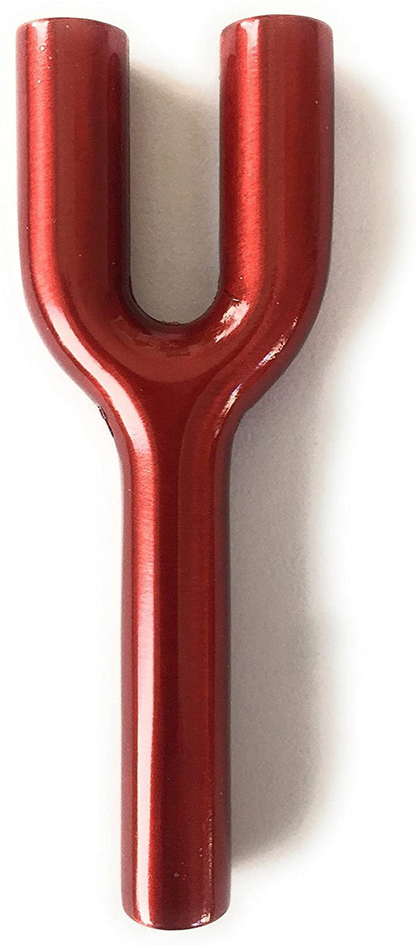 Tube double en aluminium rouge - pour votre tabac à priser - tube de tirage - tabac à priser - distributeur de sniffeur - rouge environ 70 mm