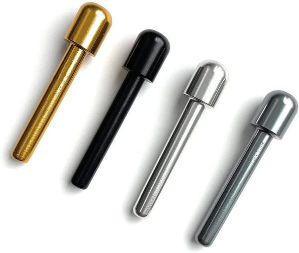 Ensemble de tubes - 4 pièces - en aluminium - pour votre tube de tirage à priser - tabac à priser - distributeur snorter - longueur 70 mm 4 couleurs