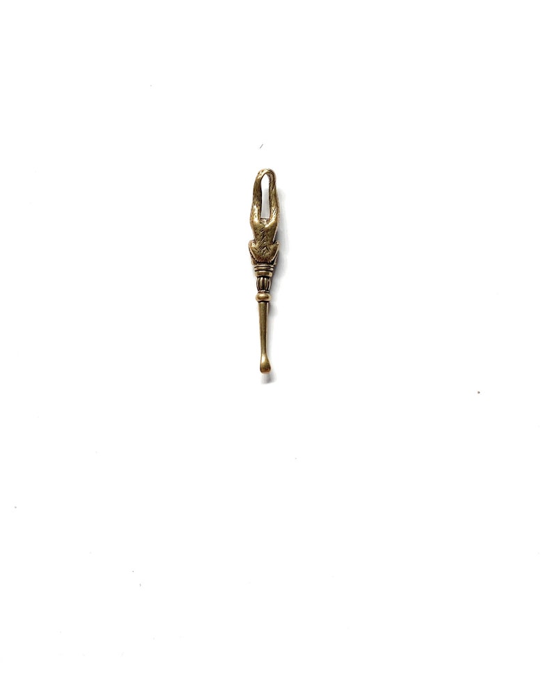 Mini Löffel in Affen Form (ca.65mm) Charm Sniffer Snorter Snuff Powder Löffel Smoking Zubehör in Schnupftabak Animal Spoon Messing