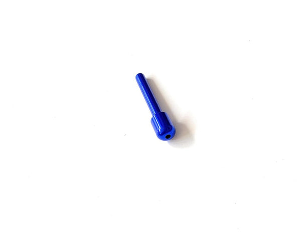 Tube en aluminium - pour votre tube de tirage de tabac à priser - distributeur de tabac à priser - longueur 70 mm (bleu)