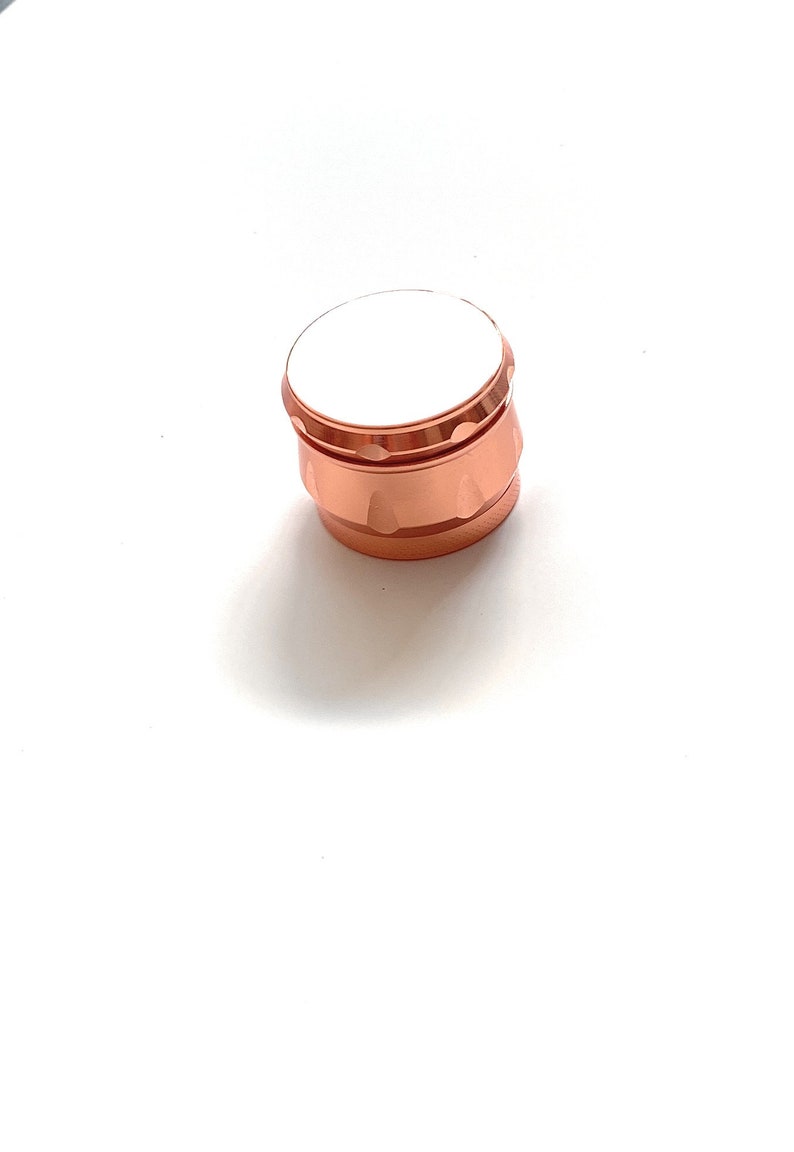 Grinder Rosé Gold (40mm) 4 Schichten Aluminium mit Magnet Smoking Mühle Rosa Herb Stoner Rosa Gold Mühle