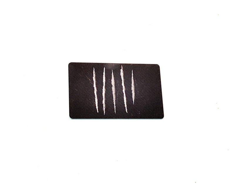 Card "Lines" in carbon look in EC card/identity card format for snuff-snuff-dispenser-hack card-pull and hack