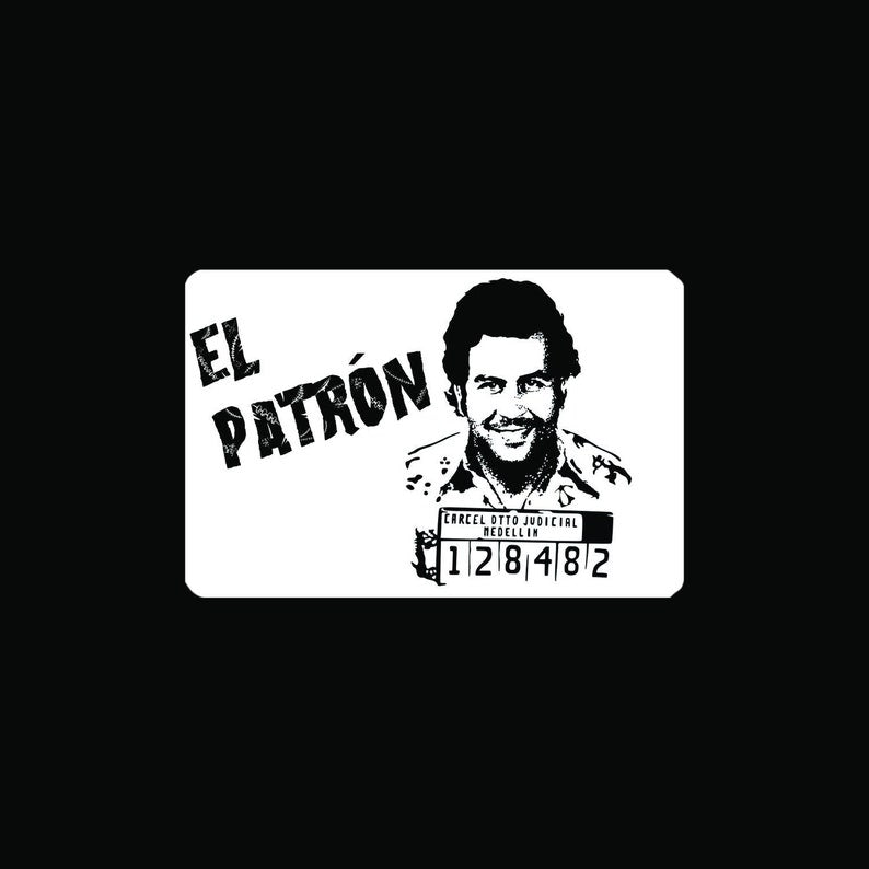 Carte "El Patron2" au format carte EC/carte d'identité pour distributeur de tabac à priser - hack card - pull and hack Escobar