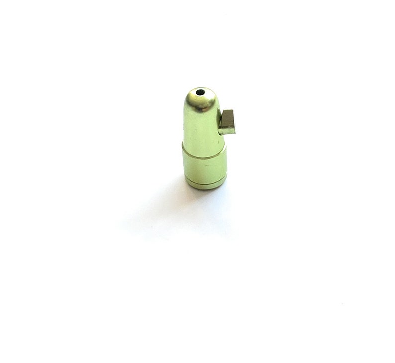 Dosierer Portionierer Spender für Schnupftabak Dispenser Aluminium | Sniff Snuff in Pistazien Grün