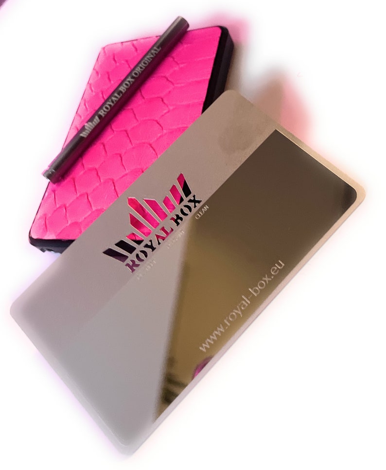 Royal Box Premium aus echtem Pythonleder in Pink inkl. 2 Röhrchen, Karte und Ledercase, stilvoll, elegant, super exklusiv aus Leder