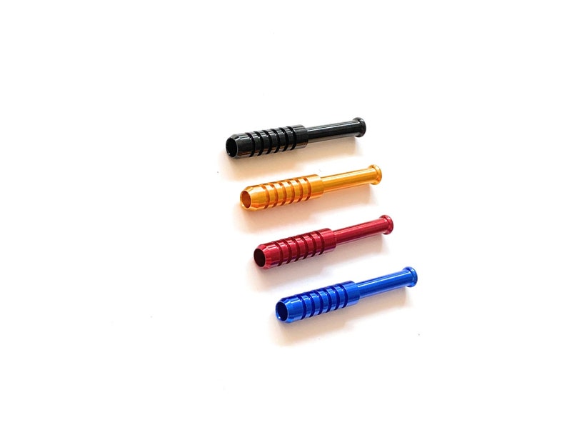 Colored Metal Straw Ziehröhrchen in 80mm in 4 verschiedenen Farben zur Wahl Snuff Schnupftabak