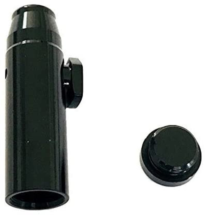 Royal Box avec tube intégré et distributeur gratuit pour tabac à priser Sniff Distributeur de tabac à priser pour tourne-disque en déplacement noir