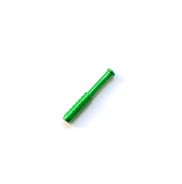 Colored Metal Straw 55mm Strohhalm Ziehröhrchen Snuff Bat Snorter Nasal Tube Bullet Sniffer Snuffer Schnupftabak grün